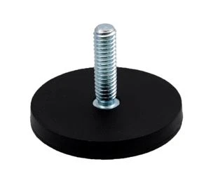 Neodymium Pot Magnet With Rubber Coating Round Permanent NdFeB M4 M6 M8 Screw Threaded Inner Or Outer Threaded high quality