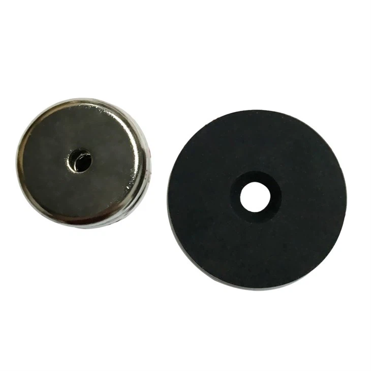 Neodymium Magnet Base Anti-Scratch Rubber Coating Bolts Nuts Lighting Camera Tools Male Thread Magnets Magnetic Materials high quality